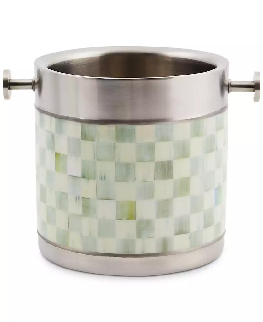 MacKenzie-Childs Sterling Check 3260 Ice Bucket