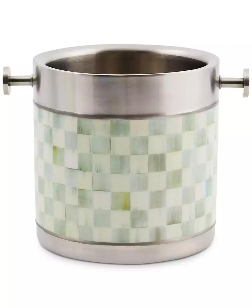 MacKenzie-Childs Sterling Check 3260 Ice Bucket 1