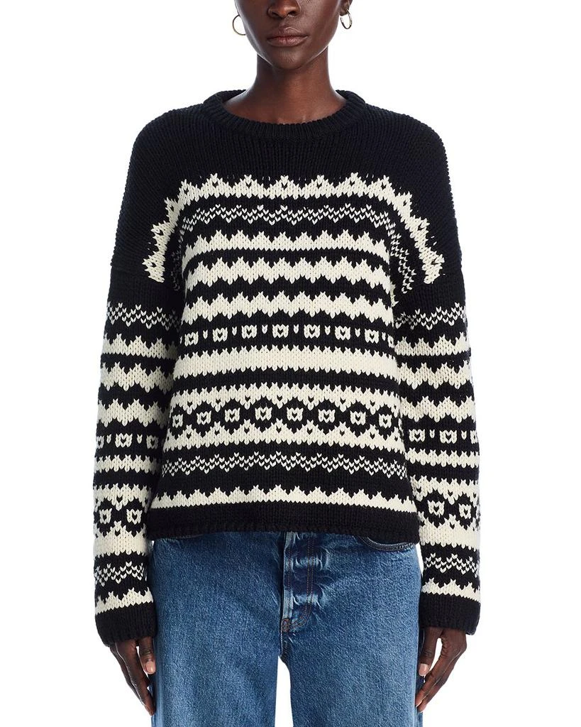 Velvet by Graham & Spencer Maywood Wool Blend Fair Isle Sweater 6