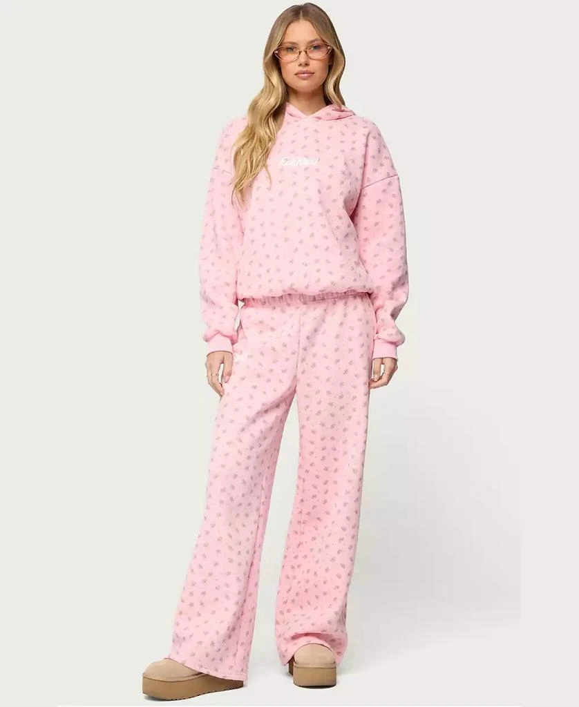 Edikted Women's Flower Power Sweatpants 5