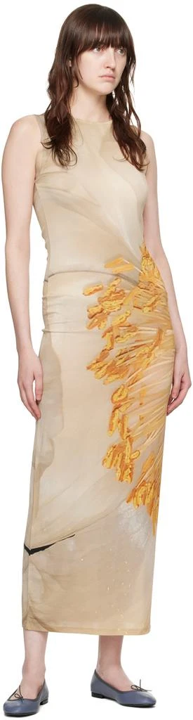 Paloma Wool Beige Fortunata Maxi Dress 4