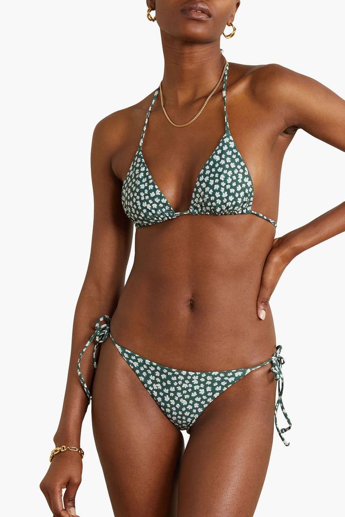 Matteau The String floral-print triangle bikini top