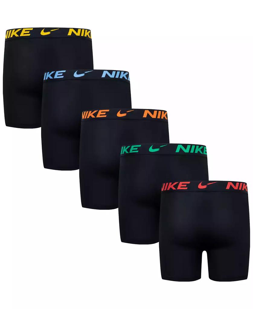 NIKE Big Boys Dri-FIT Polyester Color Pop Boxer Briefs Underwear, 5-Pack