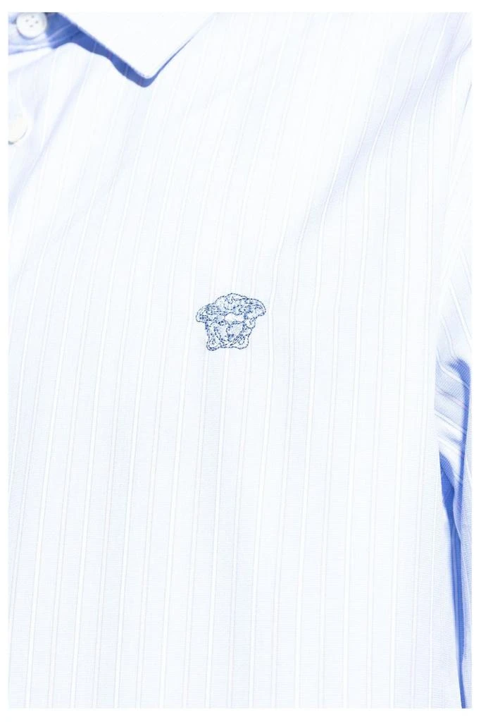 Versace Versace Striped Pattern Long-Sleeved Shirt 5