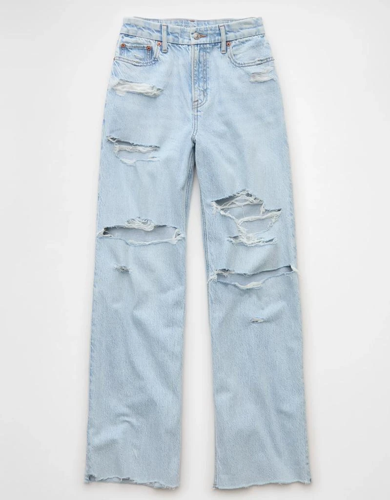 AE AE Strigid Curvy Ripped Super High-Waisted Baggy Straight Jean 3
