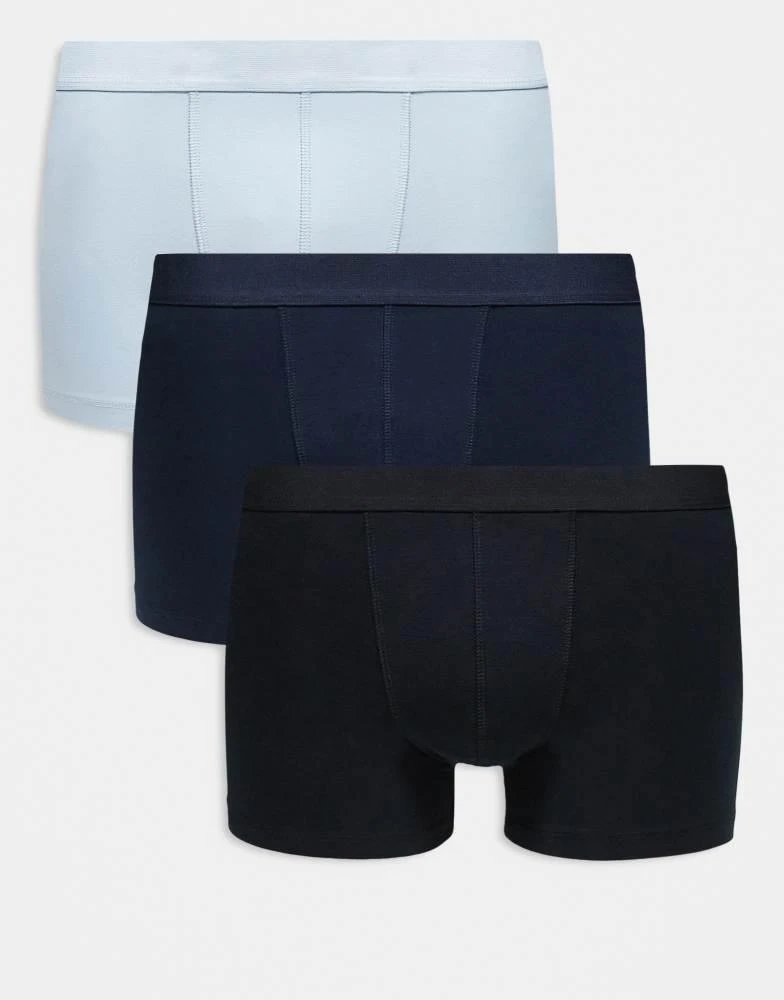 ASOS ASOS DESIGN 3 pack jersey trunks in multi