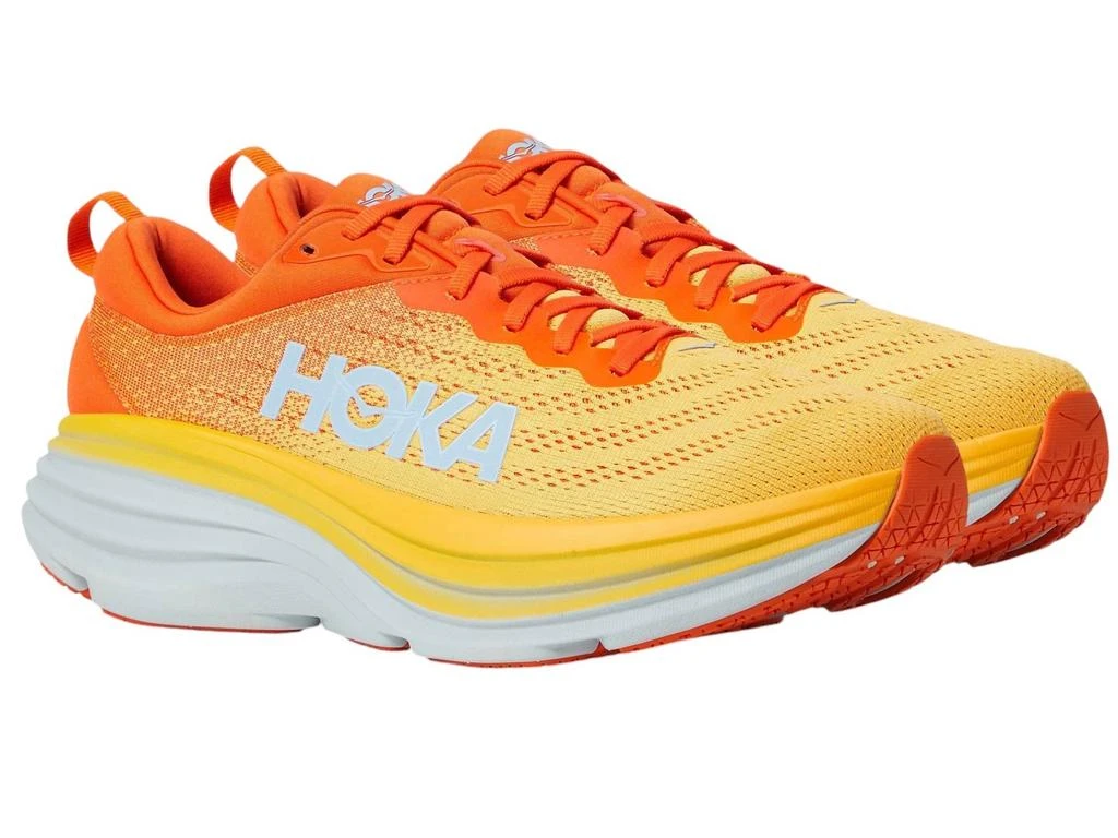Hoka One One Men's Bondi 8 Shoes In Pbay Puffin's Bill/amber Yellow 1