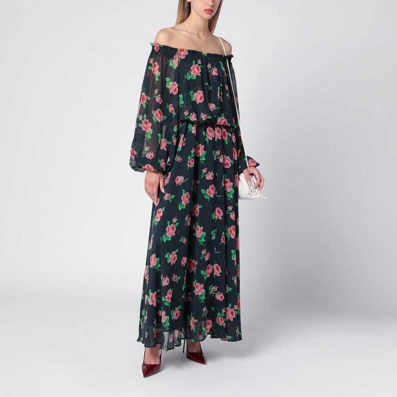 ROTATE Birger Christensen Dress with floral pattern in recycled polyester 2