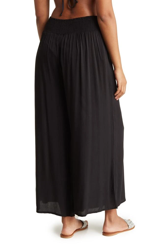 BOHO ME Smocked Waist Wide Leg Pants 2