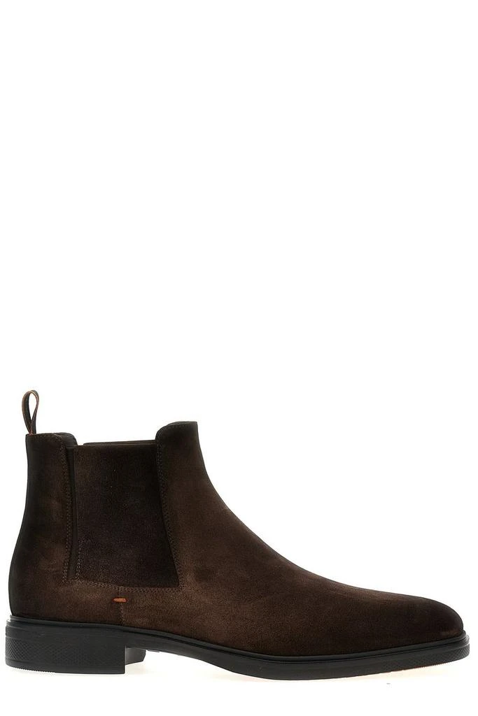 Santoni Santoni Round Toe Ankle Boots 1