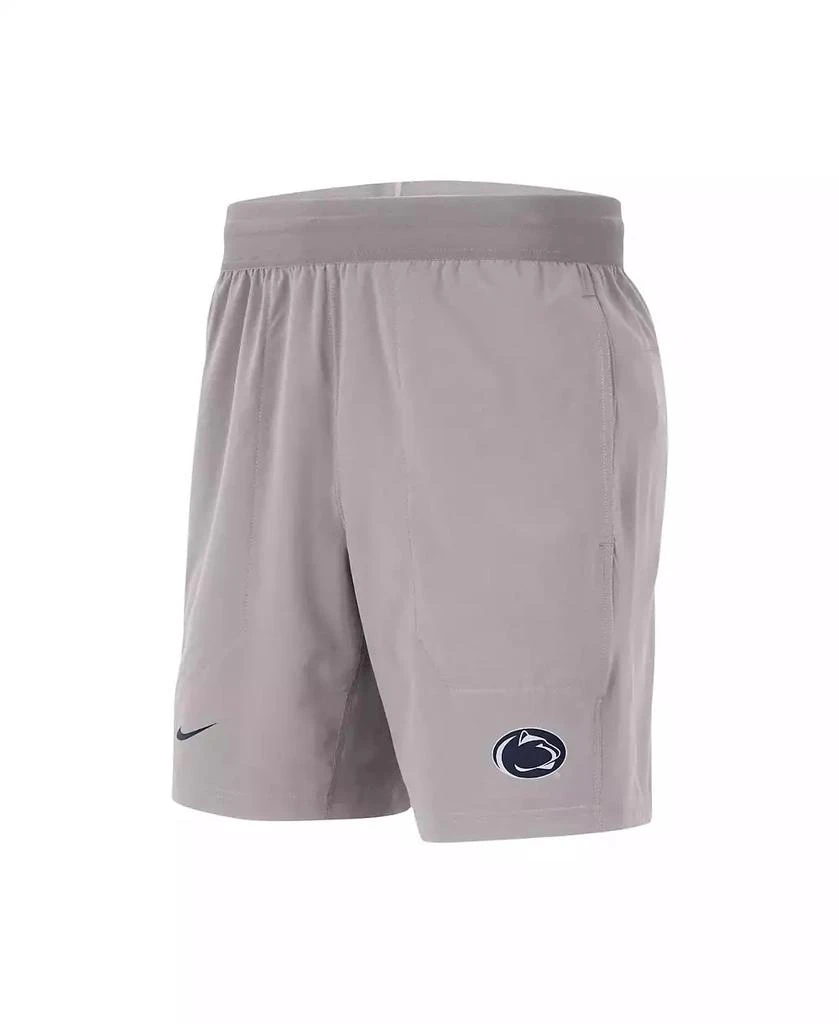 NIKE Men's Gray Penn State Nittany Lions Player Performance Shorts 3