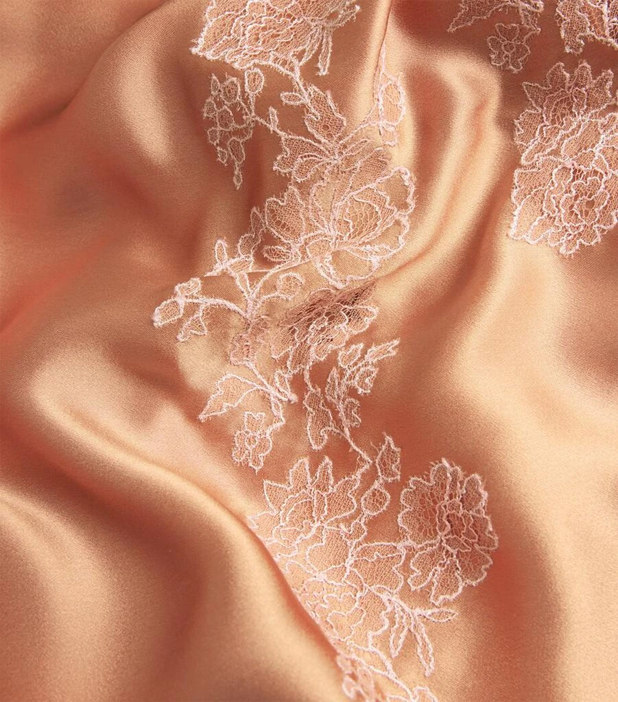 Carine Gilson Silk Lace-Trim Maxi Nightdress 4