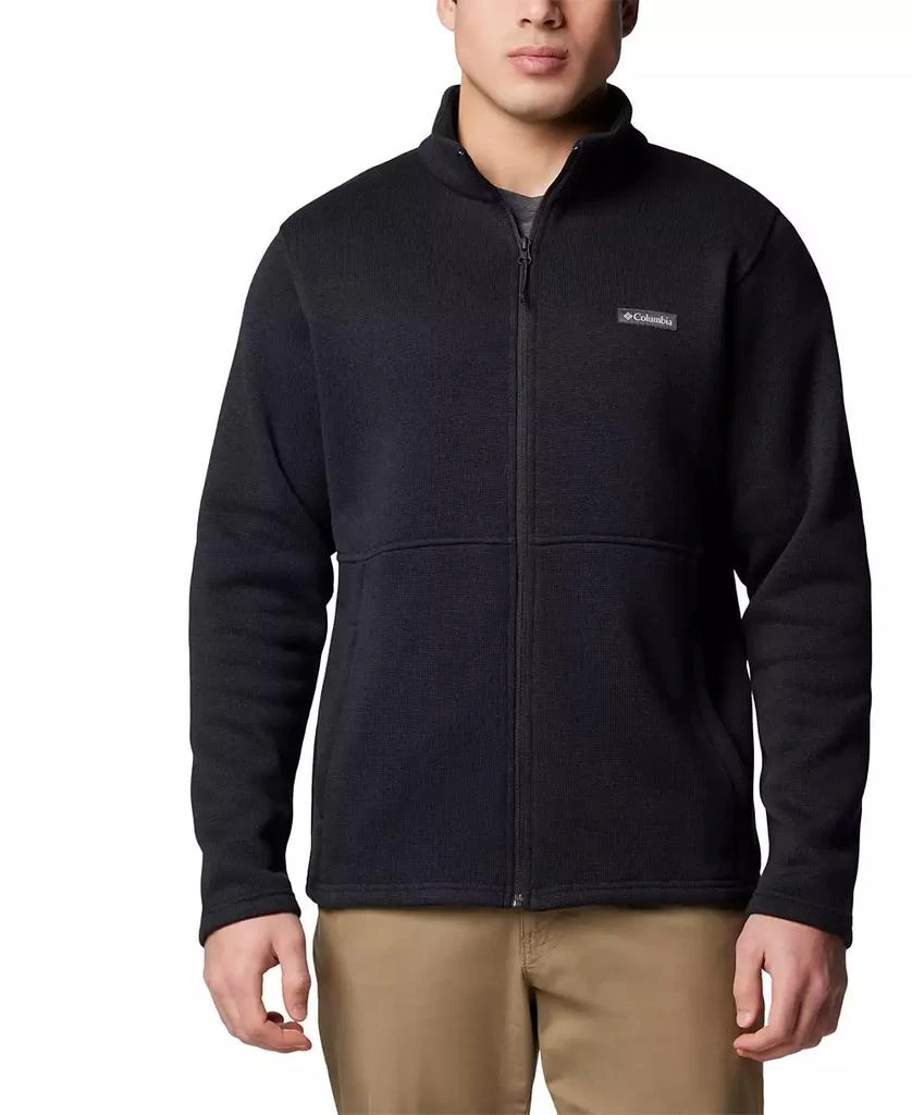 Columbia Men's Alto Pass Textured Knit Sweater Fleece Zip-Front Jacket 1