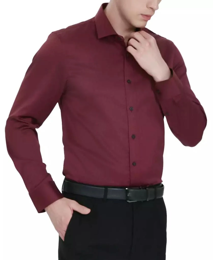 Tallia Men's Slim-Fit Dobby Dress Shirt 5