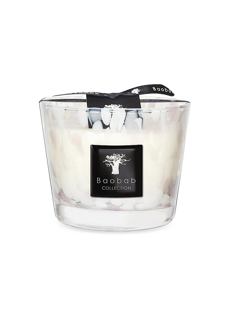 Baobab Collection Pearls White Pearl Candle 2