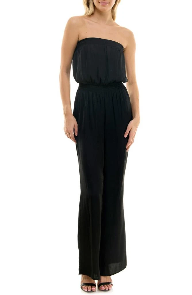 Socialite Strapless Smocked Jumpsuit 1