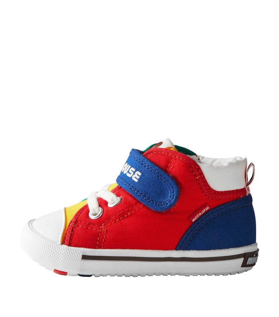 Miki House Velcro High-Top Sneakers