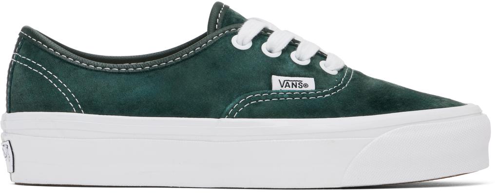 Vans Green Premium Authentic 44 Suede Sneakers - Compare Prices