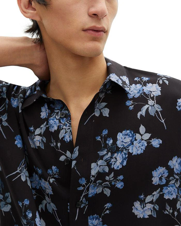 The Kooples Regular Fit Floral Print Short Sleeve Shirt 4