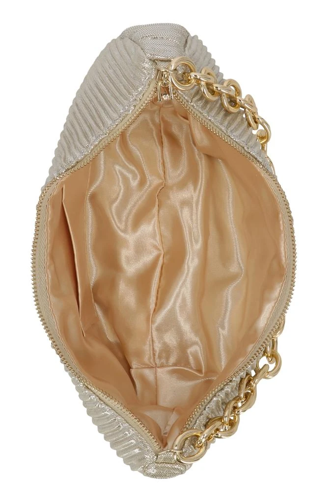 Jessica McClintock Maya Metallic Rib Shoulder Bag 4
