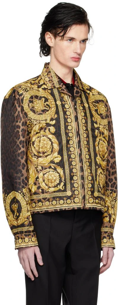 Versace Black & Gold Wild Barocco Blouson Jacket 2