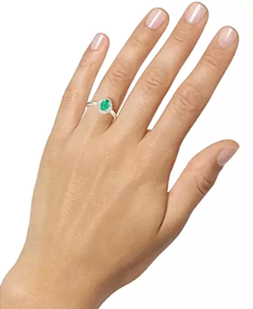 Macy's Sapphire (1 ct. t.w.) & Diamond (1/4 ct. t.w.) Ring in 14k White Gold (Also Available in Emerald, Tanzanite & Ruby) 2