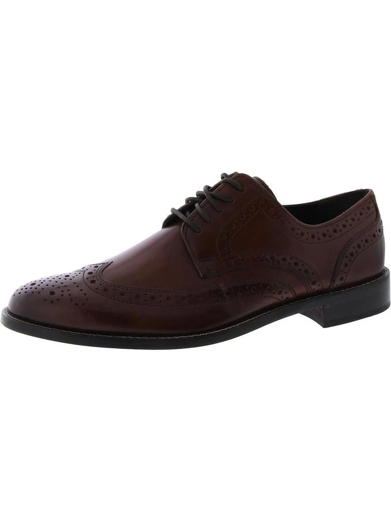 Nunn Bush Nelson Mens Leather Wingtip Derby Shoes 2