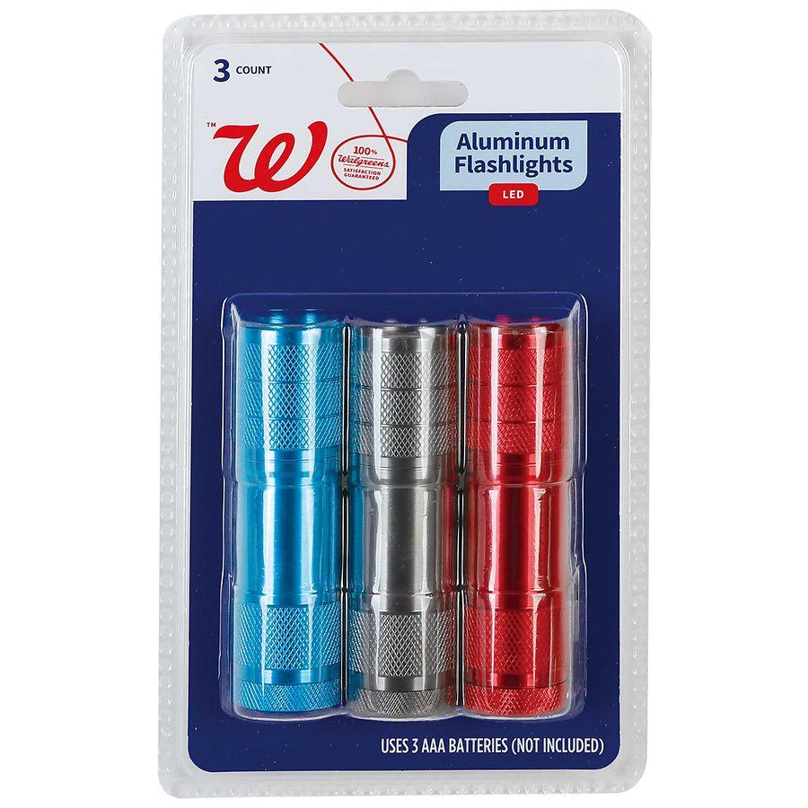 Walgreens LED Aluminum Flashlights Assorted