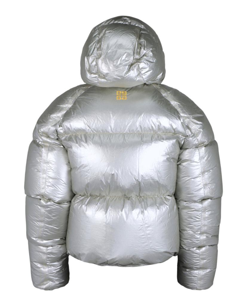 Givenchy Laminated Hooded Zip-Up Puffer Jacket