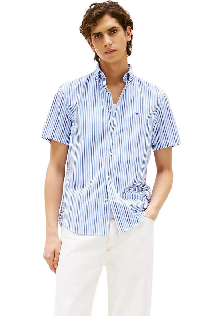 Tommy Hilfiger Heritage Americana Short Sleeve Stripe Woven Shirt