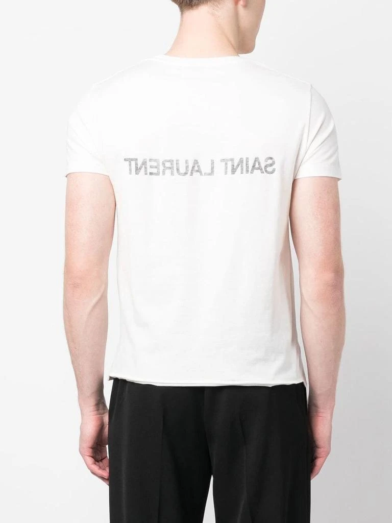 Yves Saint Laurent WHITE COTTON T-SHIRT 4