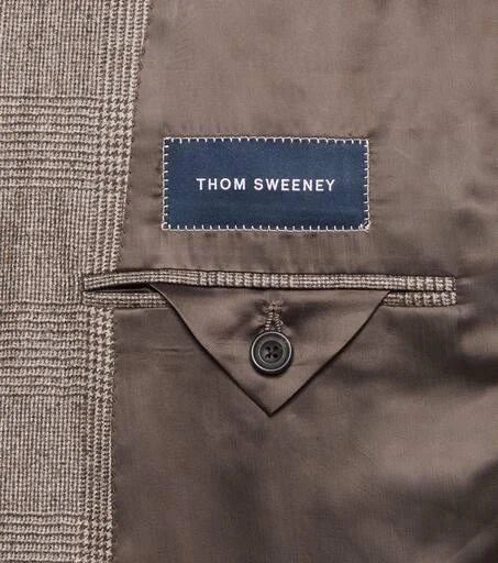 Thom Sweeney Prince of Wales check wool suit 8