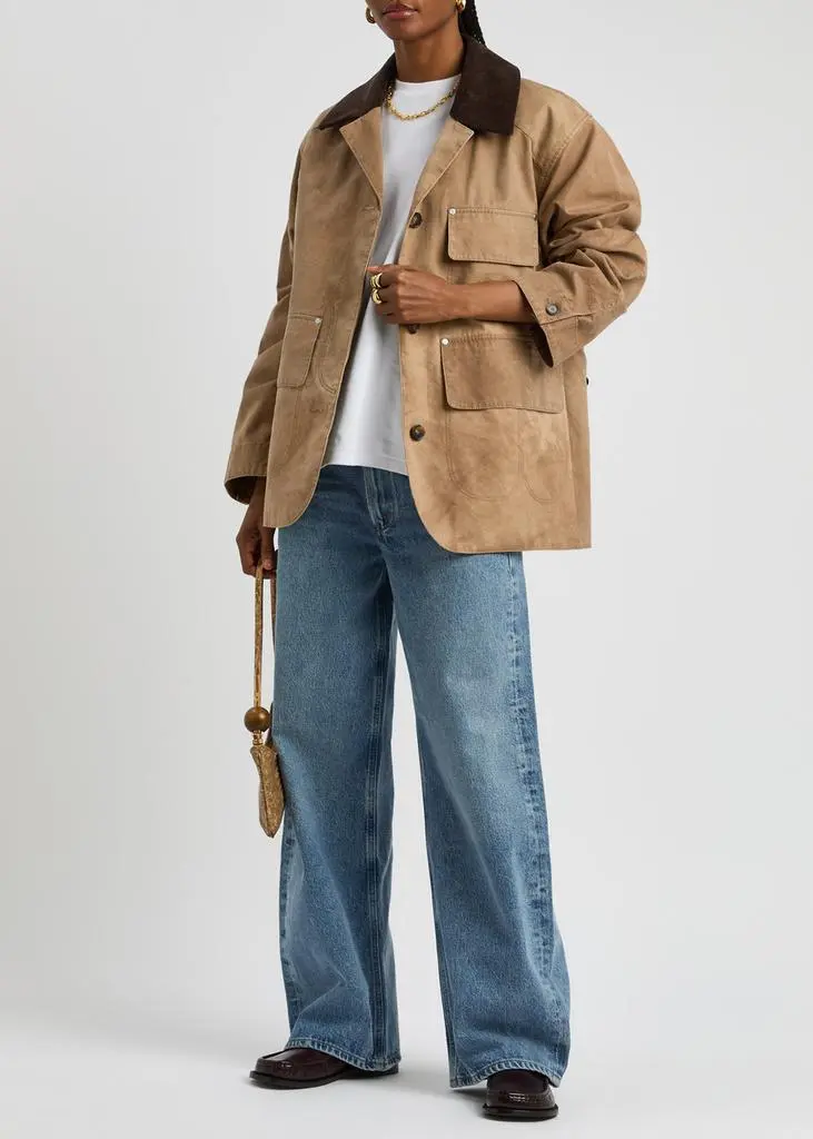 Stella McCartney Faded cotton Harrington jacket 4