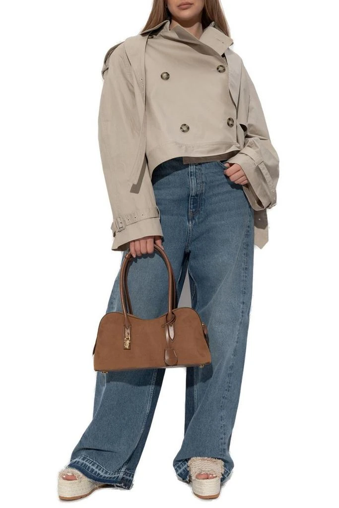 Stella McCartney Stella McCartney Cropped Belt Detail Trench Jacket 4