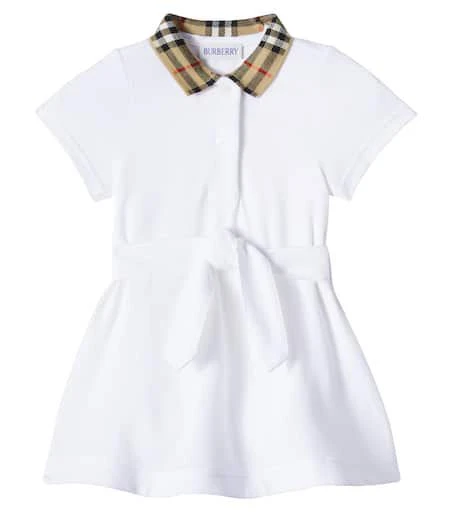 Shop Baby Burberry Check cotton polo dress on Sale at BeyondStyle