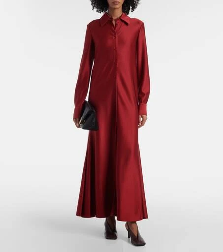 Jil Sander Satin shirt dress 2
