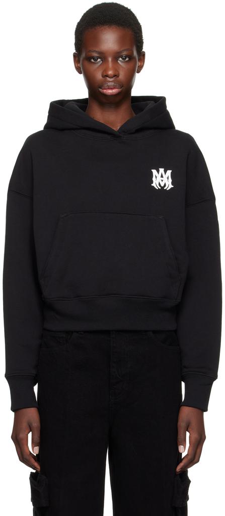 【関税込み】AMIRI Coreコレクション グレー MA ロゴ フーディ AMIRI MA Core logo-print Hoodie | Black | FARFETCH