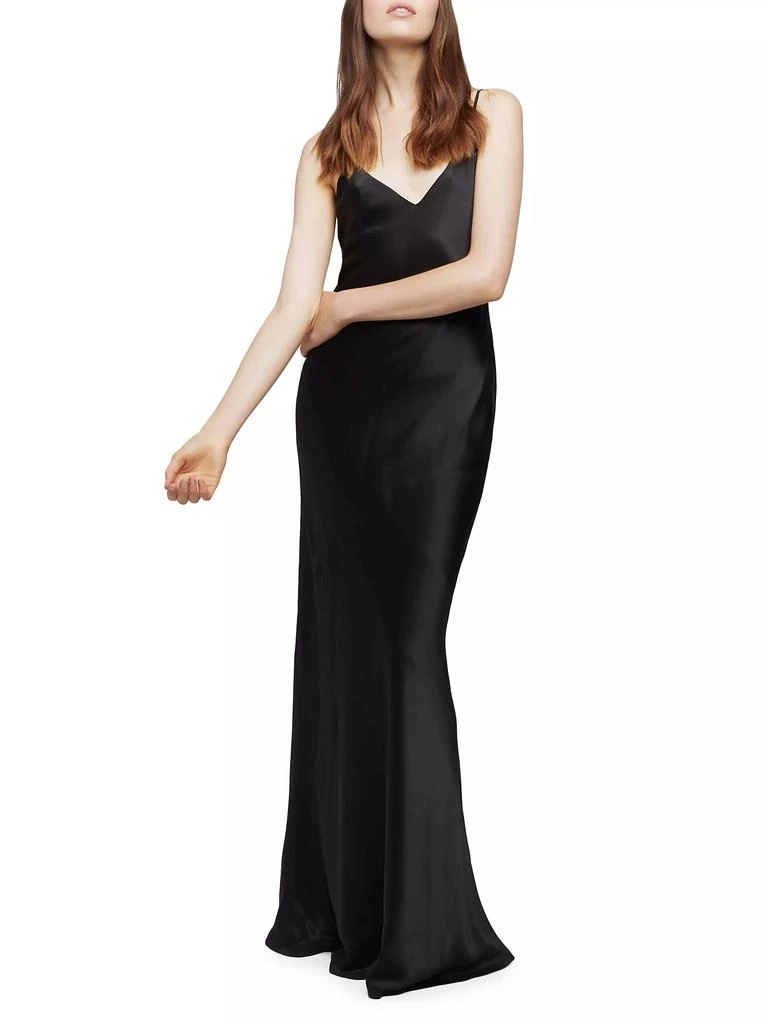 L'Agence Serita Silk Slip Maxi Dress 2