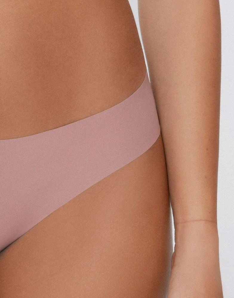 Tezenis Tezenis Laser-cut microfibre knickers in champagne pink 3
