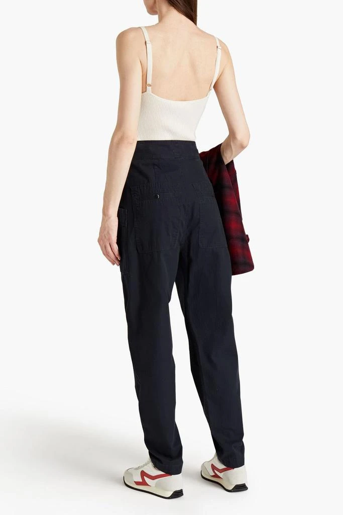 Isabel Marant Étoile Zilyae pleated cotton tapered pants 3