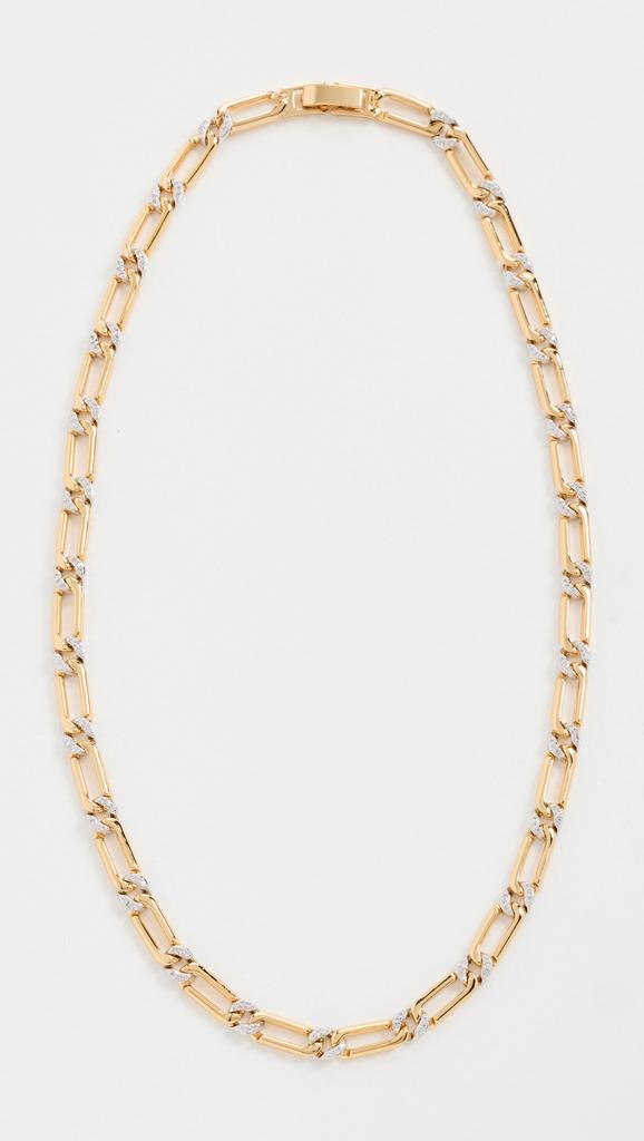 Luv AJ The Two-Tone Pave Link Necklace