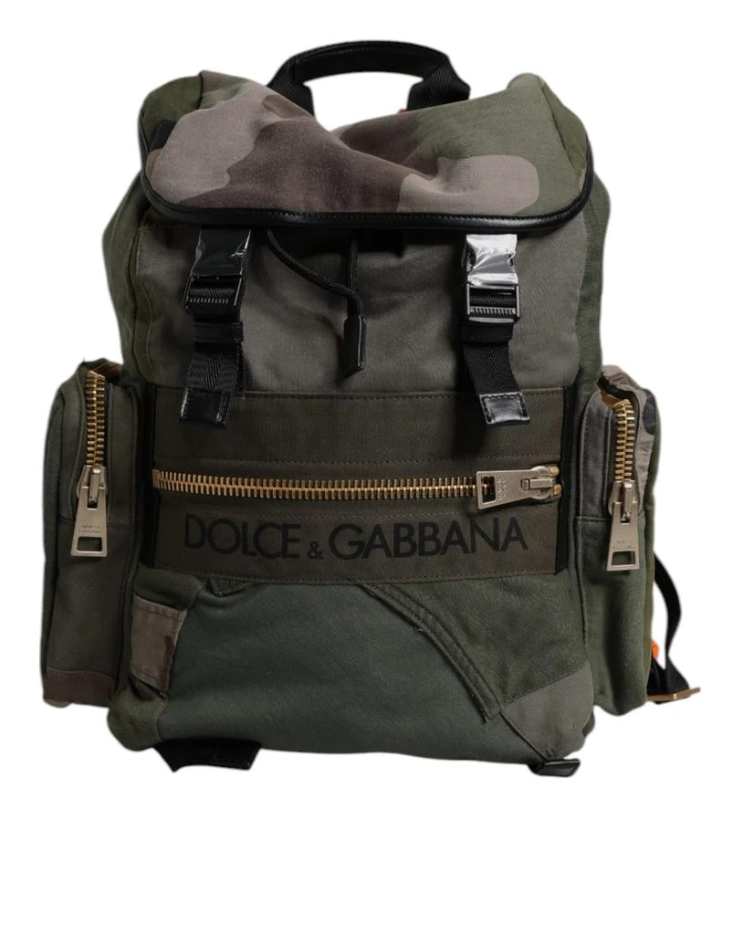 Dolce 
Gabbana Military Patchwork Travel Backpack Men
s Bag