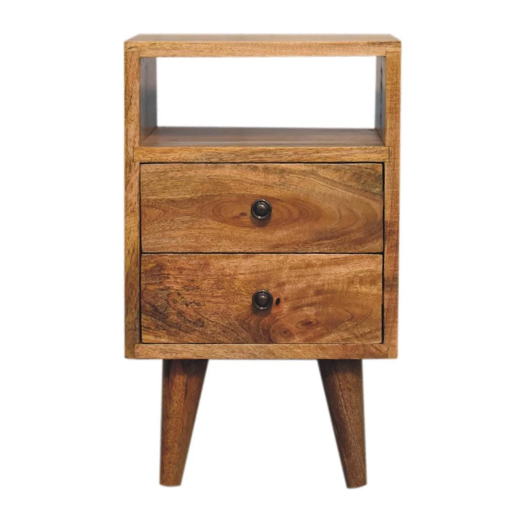 Artisanfurniture Mini Oak-ish Classic Open nightstand 1