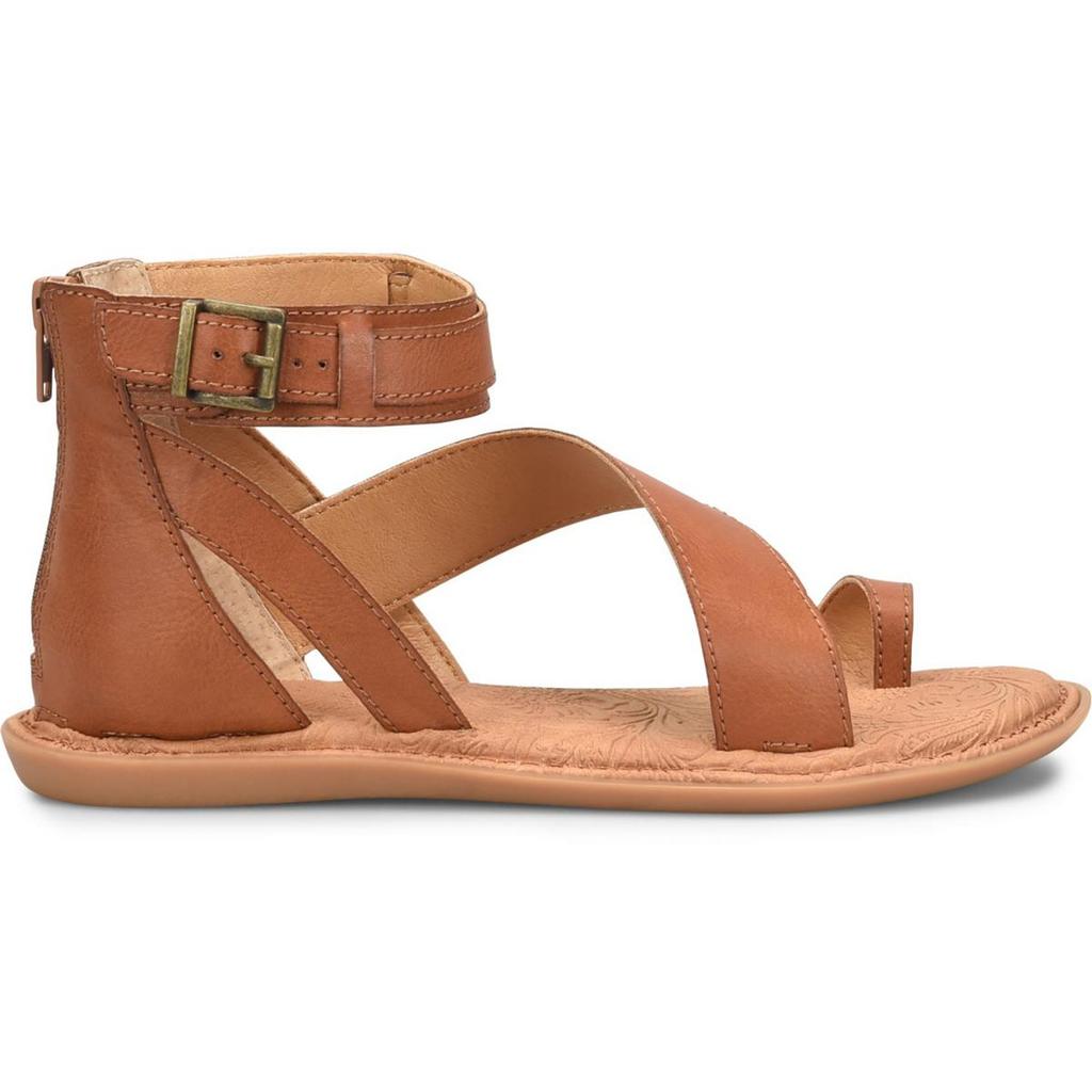 B.O.C. Maci Womens Strappy Zipper Ankle Strap