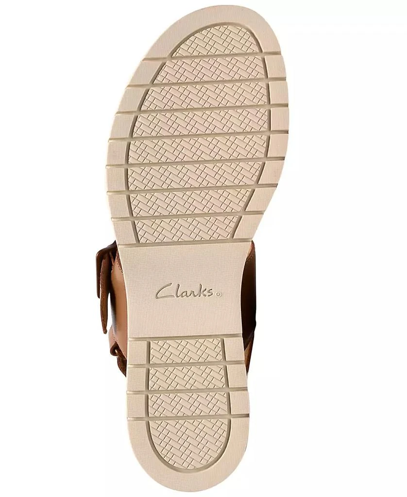 Clarks Women's Diaz Rose Round Toe Wedge Sandals 5