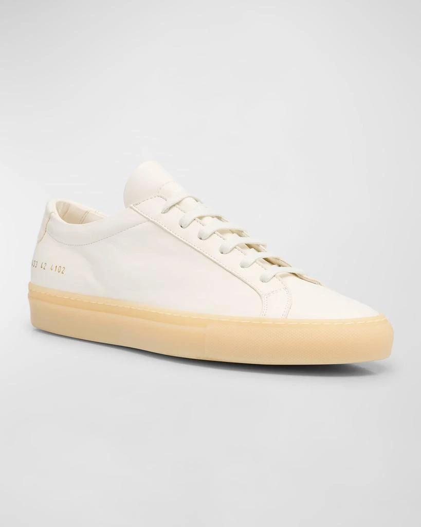 Common Projects Men's Achilles Gumsole Leather Low-Top Sneakers 2