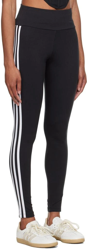 Adidas Black 3-Stripes Leggings 2