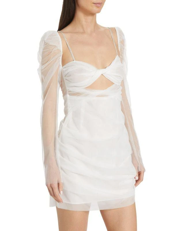 The Bar Jean Twisted Semi-Sheer Minidress 3