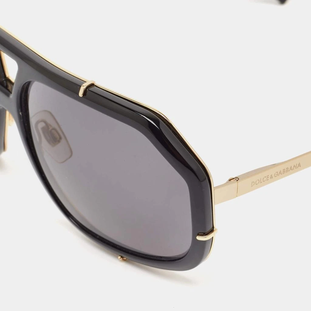 Dolce & Gabbana Dolce & Gabbana Black/Gold DG2167 Aviator Polarized Sunglasses 2
