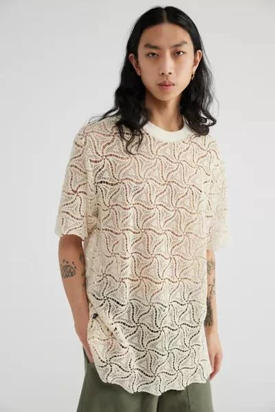 David Catalán David Catalán Crochet Lace Tee 1